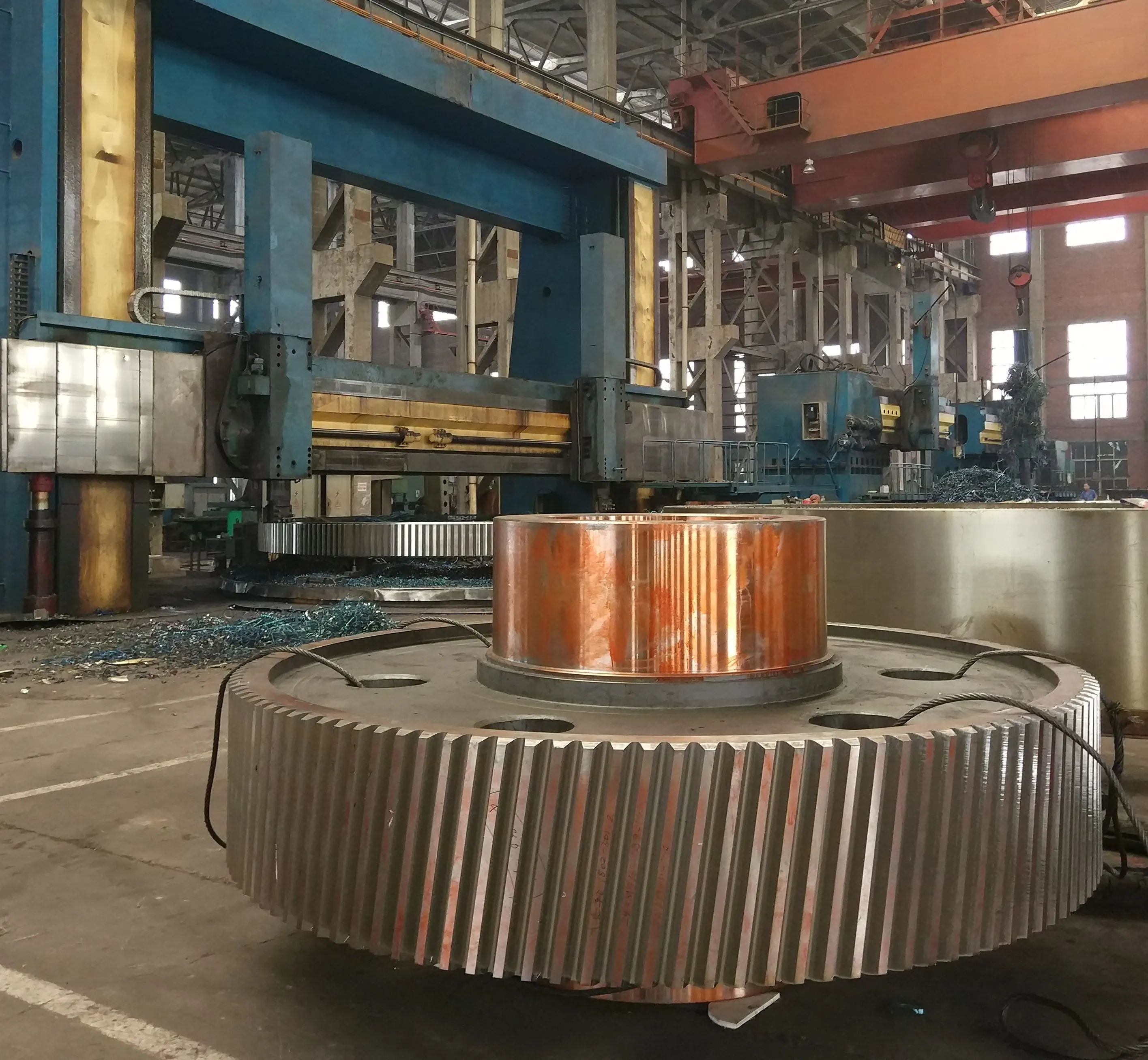 
Ball Mill Double Oem Casting Steel Customized Large Module Big Helical Tooth Gearklin Girth Gear 