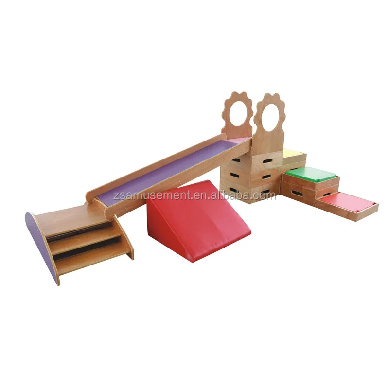 Hot sale Wooden Soft Play Used school playground equipment for sale