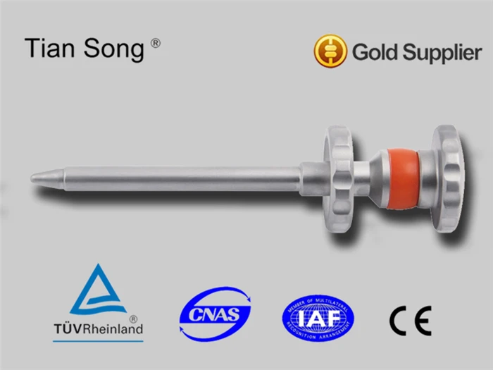 Trocar set for thoracoscopy set