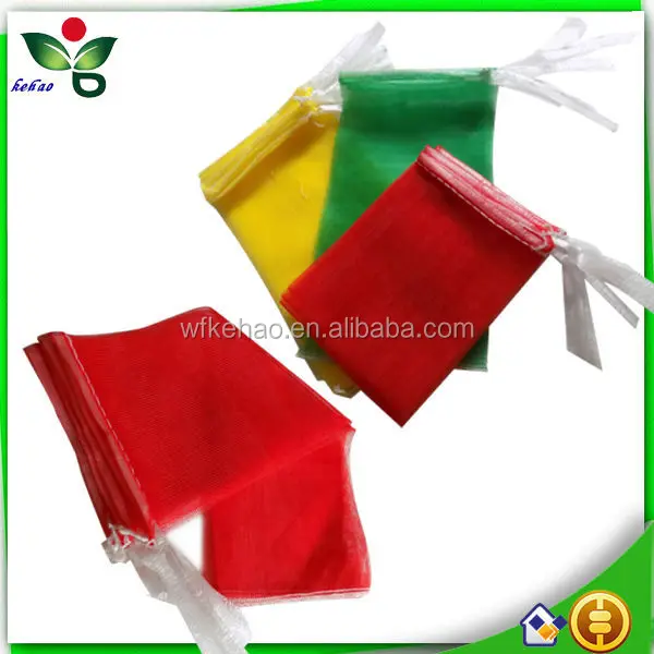 High quality circular mesh bag for nuts packing net sack plastic mesh bag biodegradable mesh vegetable bags