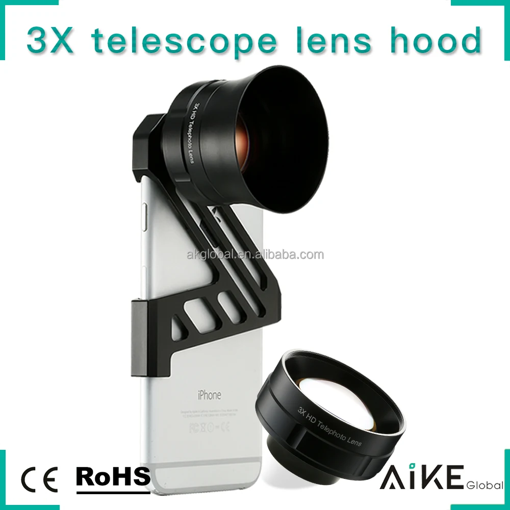 Universal Clip 3X Telephoto Mobile Phone Lens for iPhone Samsung all Smart Phone