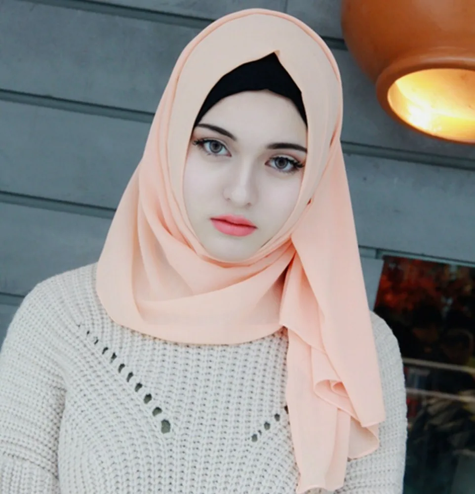 muslim hijab fashion scarf malaysia arab hijab Popular Latest Hot Islamic Chiffon Scarf Malaysia Jewelled Hijab