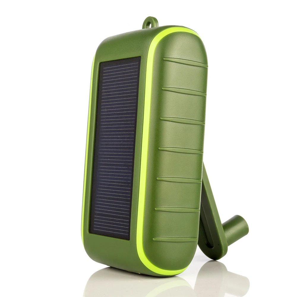Kids Mini Best Hand Crank Generator power bank Emergency solar power battery charger with LED Flashlight Torch