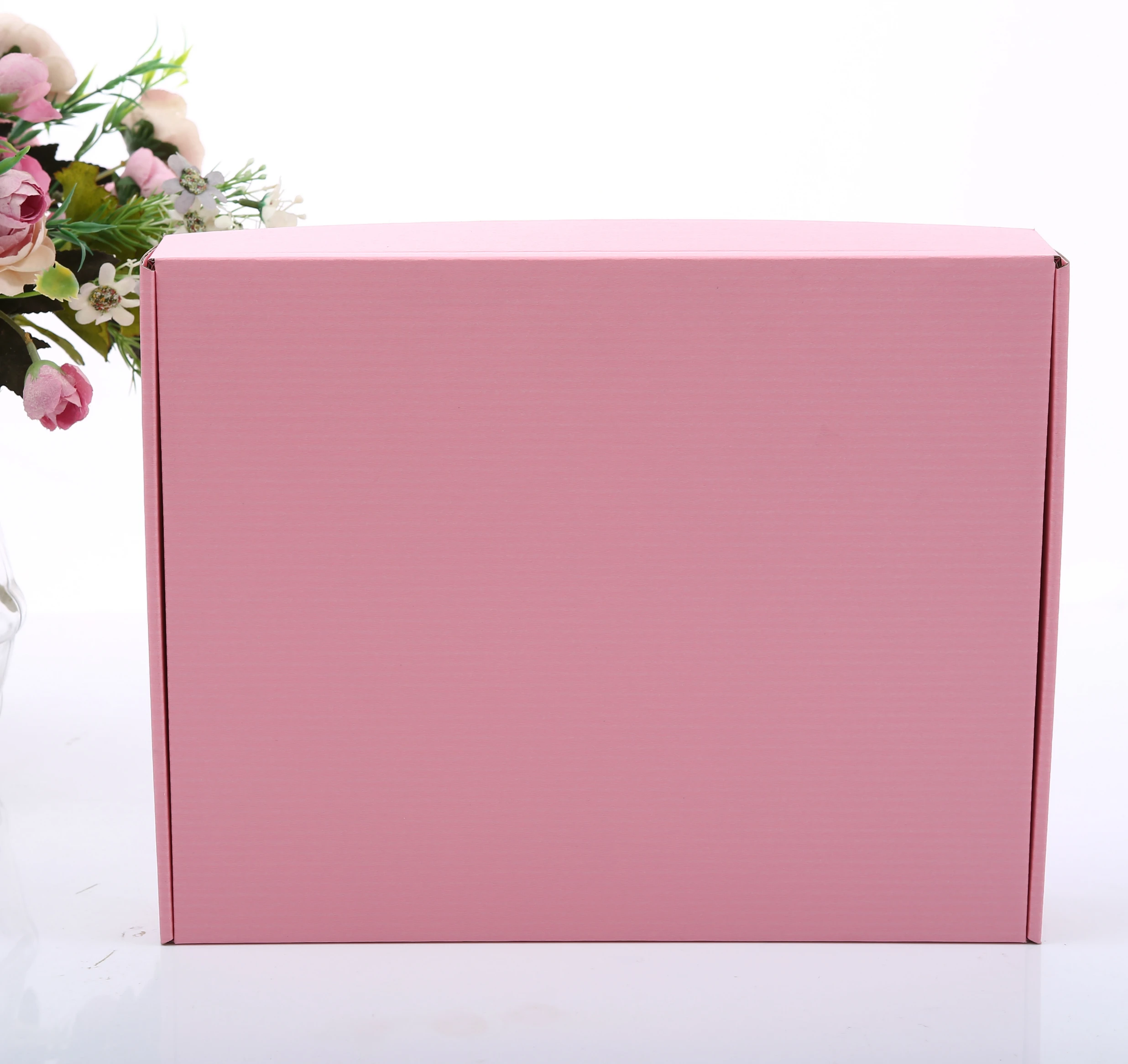 Get $1000 custom pink corrugated paper box