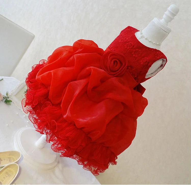 font b Fancy b font Baby Girls Tulle Flower Bridesmaid Gown Party Wedding font b