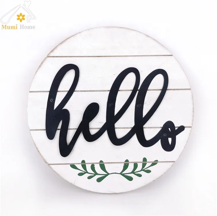 Hot selling round wood sign mdf wood plaque blank