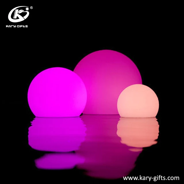 Outdoor waterproof floating light up ball led illuminated toy ball