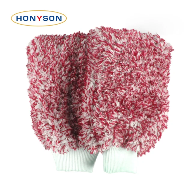 Высококачественная безвредная для автомобиля Лаковая Безворсовая супер мягкая высокая впитывающая многофункциональная Роскошная митенка из микрофибры для мытья автомобиля