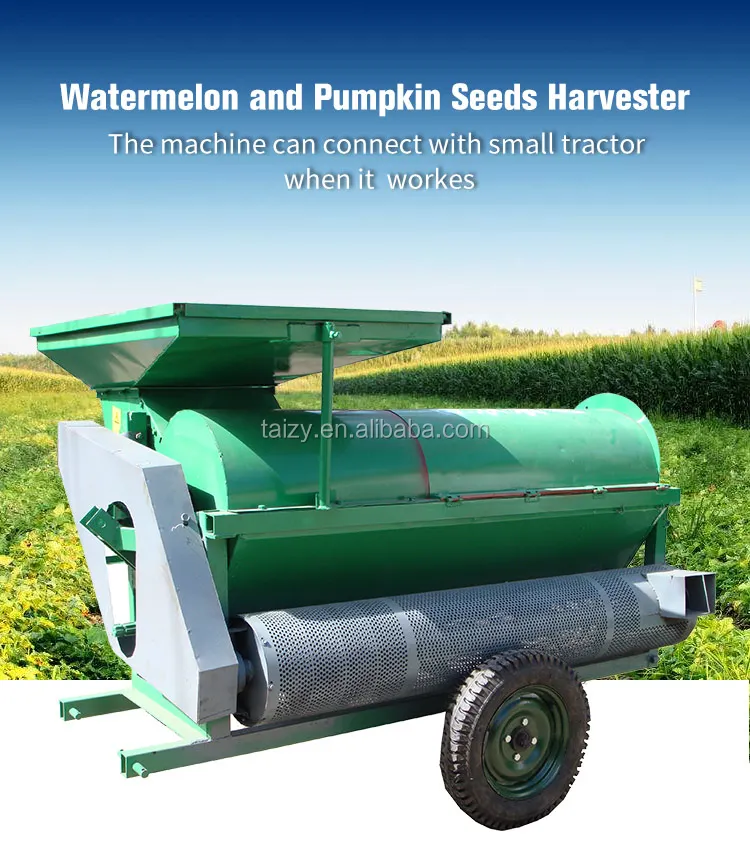 Pumpkin melon seeds dehuller and harvester machine