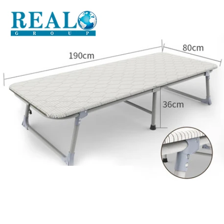 Modern wooden folding bed single antique iron folding bed