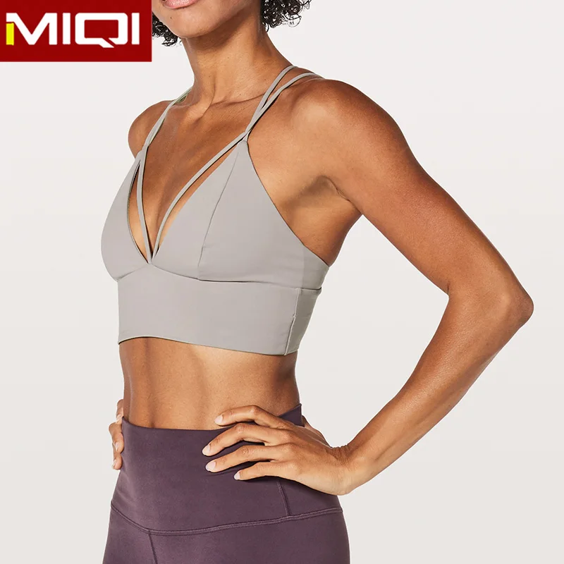 Wholesale High Impact Quick Dry Sexy Ladies Sports Bra Yoga Tops Custom Logo Crane Plus Size Padded Womens Sports Bra Fitness