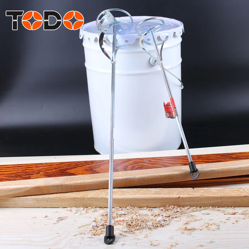Todo Tools Drywall Mud and Paint Mixer Universal HEX Mixing Paddle
