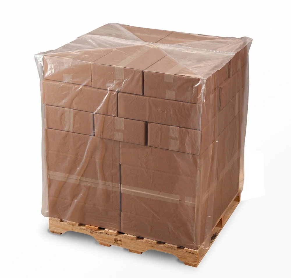 LDPE transparent pallet bags shrink wrap pallet covers