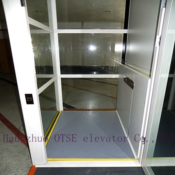 Platform lift screw drive lifts with manual open door