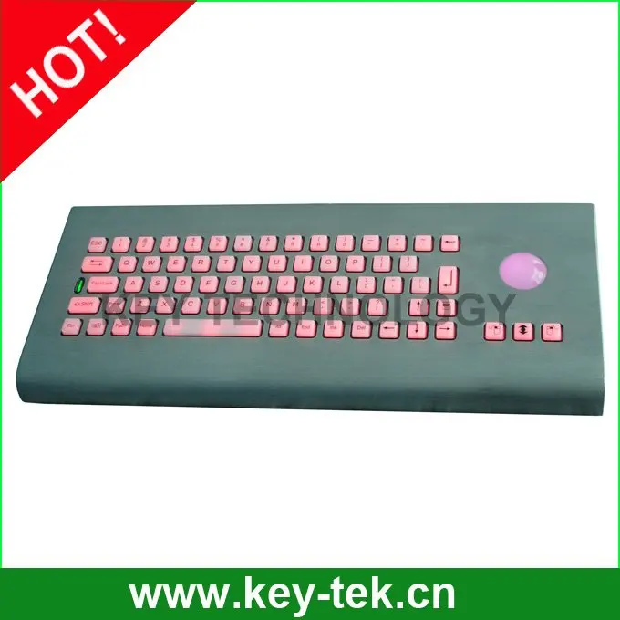 Русской раскладки промышленные переключатель военно клавиатура с оптический трекбол