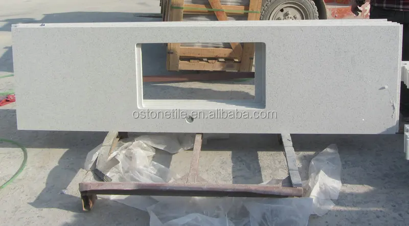 White Galaxy Quartz kitchen countertop