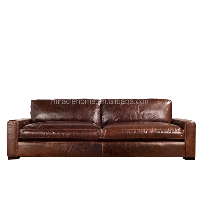French style maxwell classic leather hotel chesterfield sofa
