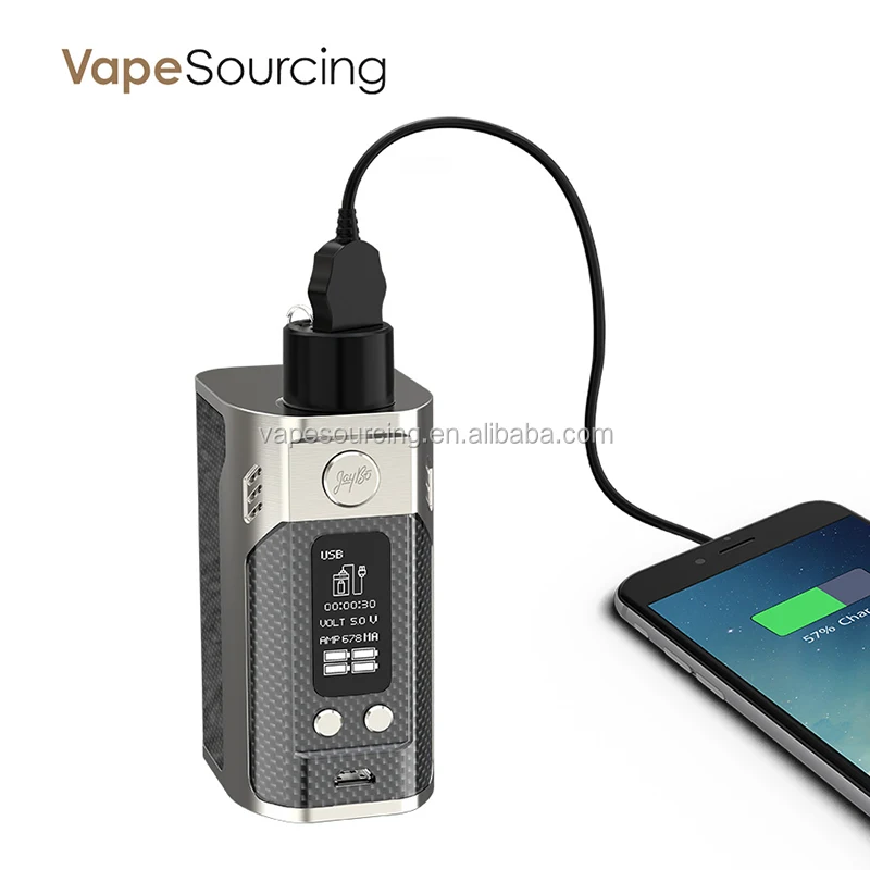 
The First Vape Mod Original Wismec RX300 uses 4 x 18650 Battery Reuleaux rx300 is Power Bank 
