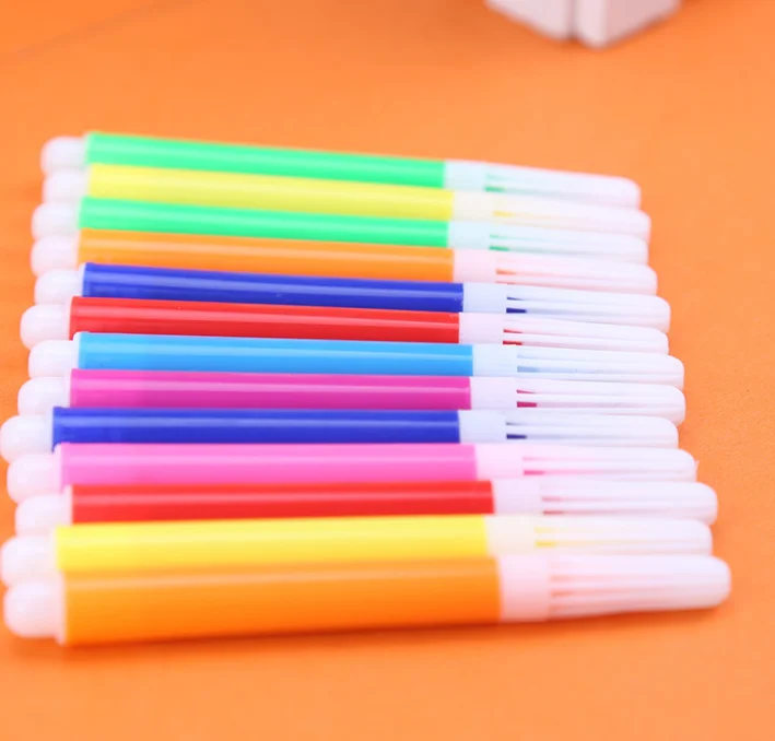 
white cap art drawing water mini color pen colorfor marker set for kids washable watercolor marker 