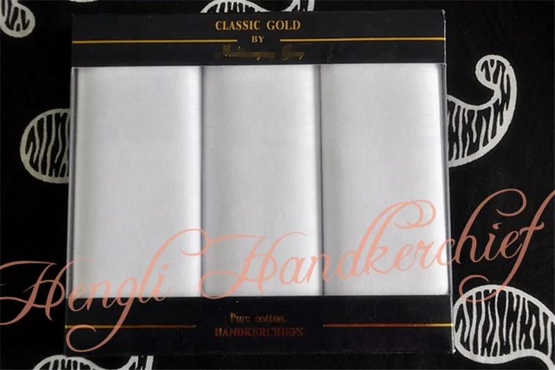 100% cotton men blue gray purple red handkerchief gift box