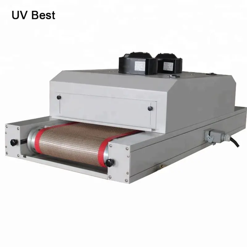 small UV curing PCB coating table UV ink printing machine 200mm curing width belt machine