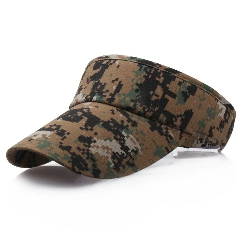 Manufacture New Style Custom Printed Camouflage Baseball Sun Visor Caps