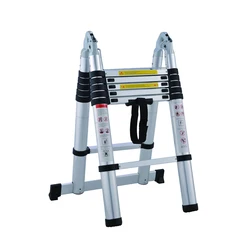 aluminium multipurpose  telescopic ladder, extension folding step ladder