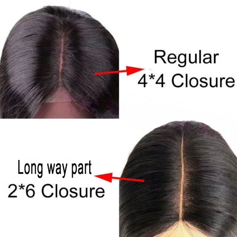 
Brazilian Virgin Human Hair Silky Straight Weave Hair and Closure Long Way Part 2