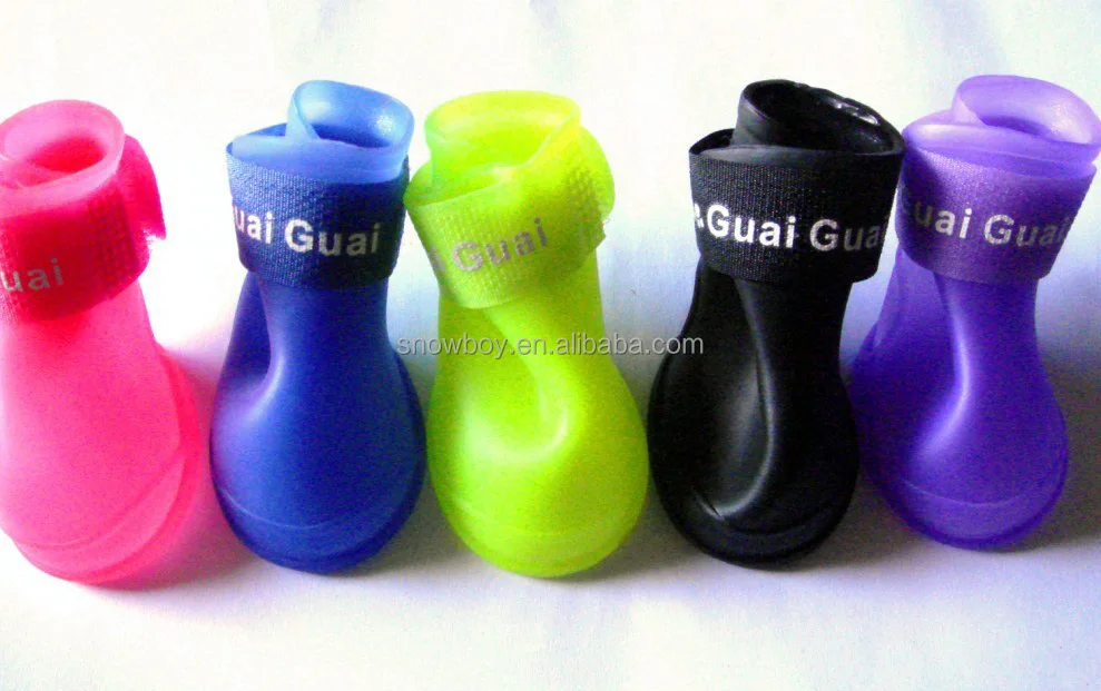 Pet Anti-slip Waterproof Dog Rubber Rain Shoes Boots