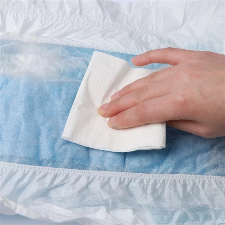 Double Absorption Core Cover Plastic Backed Elderly Incontinence Baby Thick Cover Diaper For Men Adult