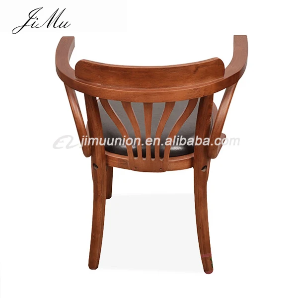 French Antique Vintage Style Dining Chair For Restaurant Solid Wooden Carved Back Dining Chair For Restaurant