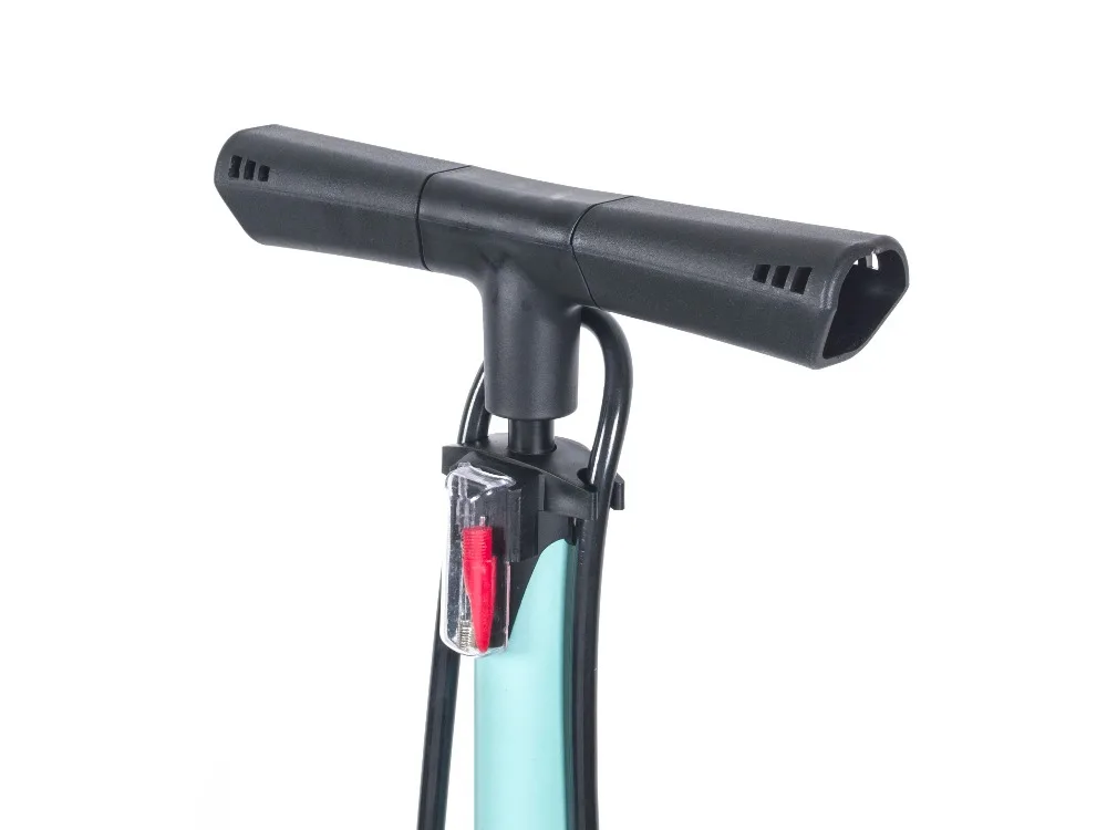 Newest bike floor pump 120 PSI with multifunctional nozzle big gauge