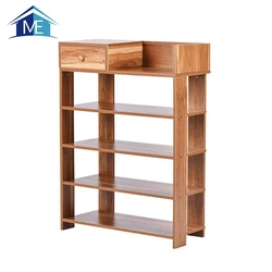 Standard Size Wooden Display Stand Shoe Rack Organizer Space Saver