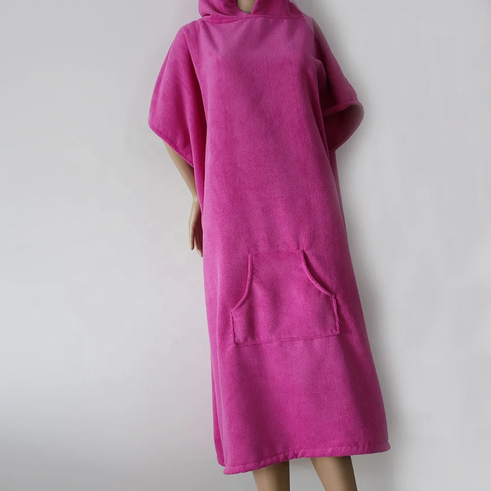 Quick Dry Surf Poncho Microfiber Hooded Towel