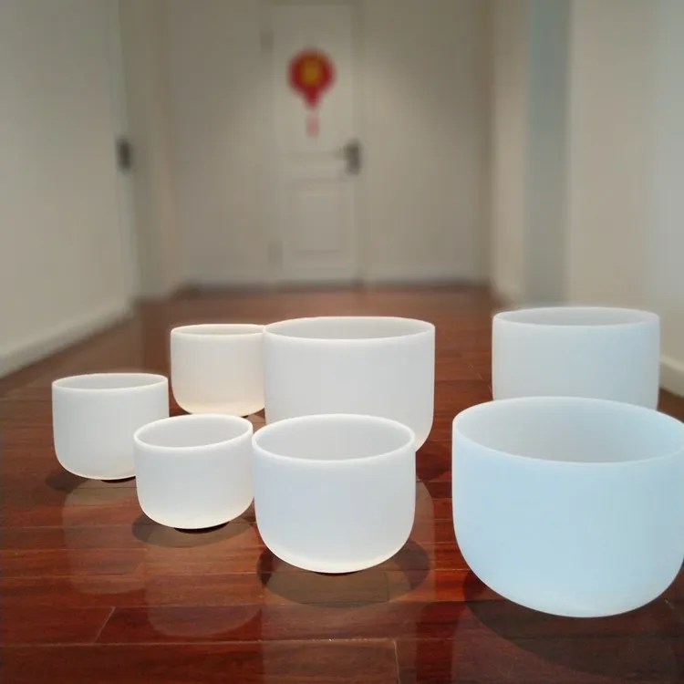 
440hz and 432 hz Crystal Singing Bowls Wholesale With All The Tones 