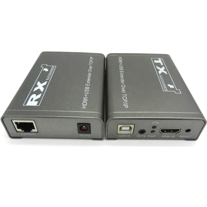 100M single over cat5e cat6 ethernet  IR control+USB 1080P HDMI  KVM extender
