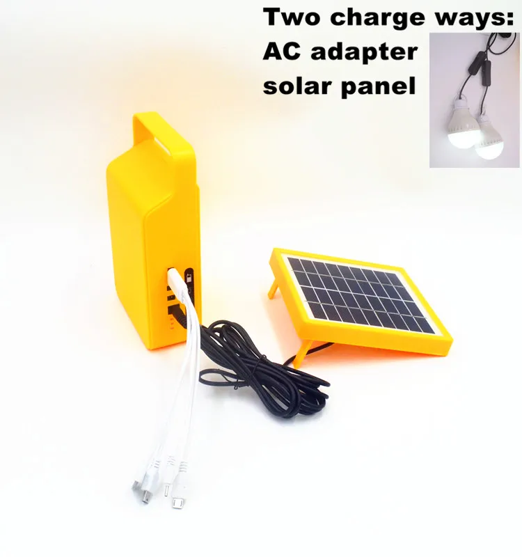 Mini Solar power system for camping light home emergency charging lighting 3W 5W Load Power (W)