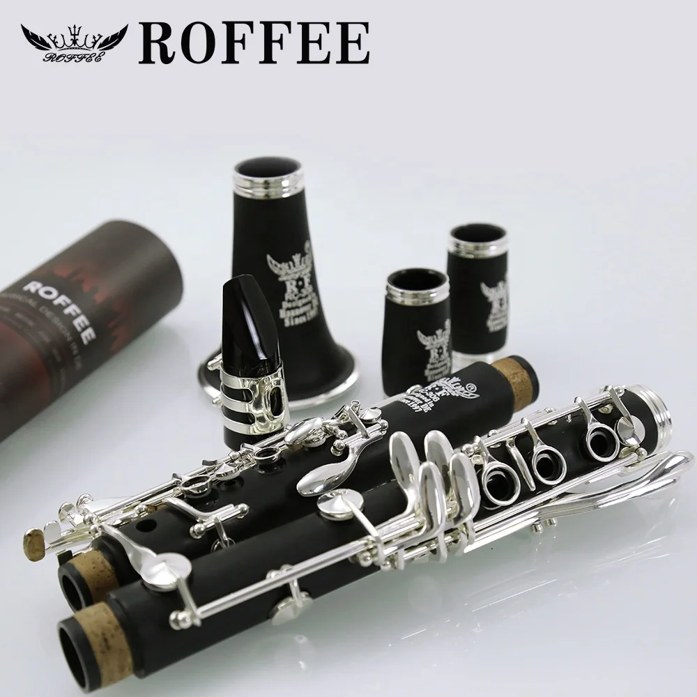 Торговая гарантия, музыкальный деревянный духовой инструмент, 17 клавиш с серебряным покрытием из 306 АБС, кларнет Bb Tone для продажи