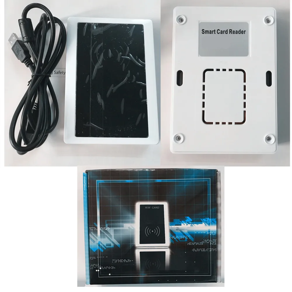 Newest 125KHz 13.6MHz Hotel Key Card USB Encoder RFID Card Reader