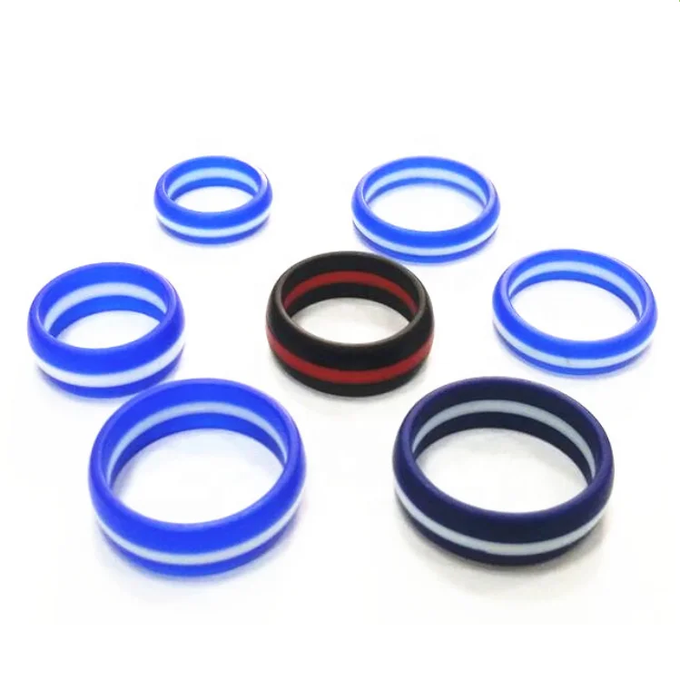 Fashion silicone wedding ring for women