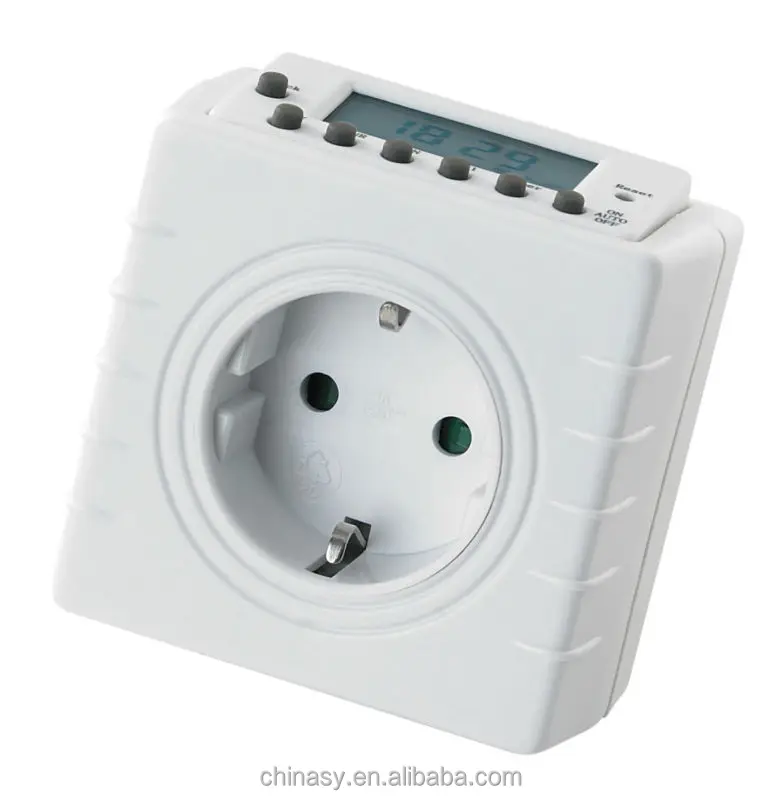 Programmable Digital Weekly Timer with 7 Buttons for Easy Operation