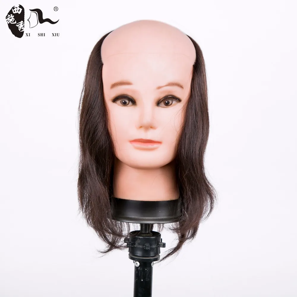 Best Quality Professional dressing salon beauty school plastic human hair training doll model conventional male mannequin head