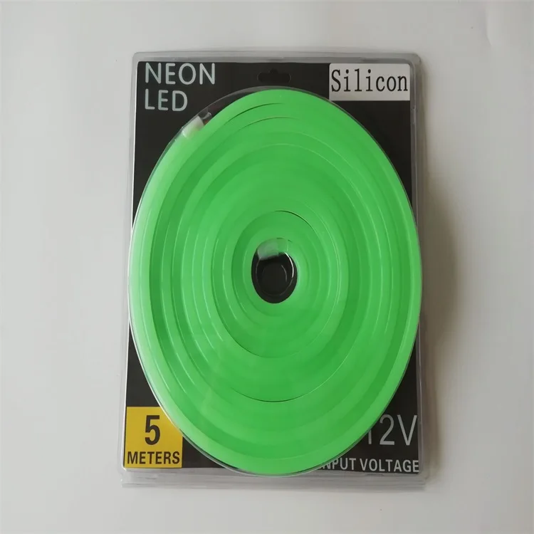 Ultra thin 6mm 8mm Color jacket 12V silicone dot free led neon flex rope light