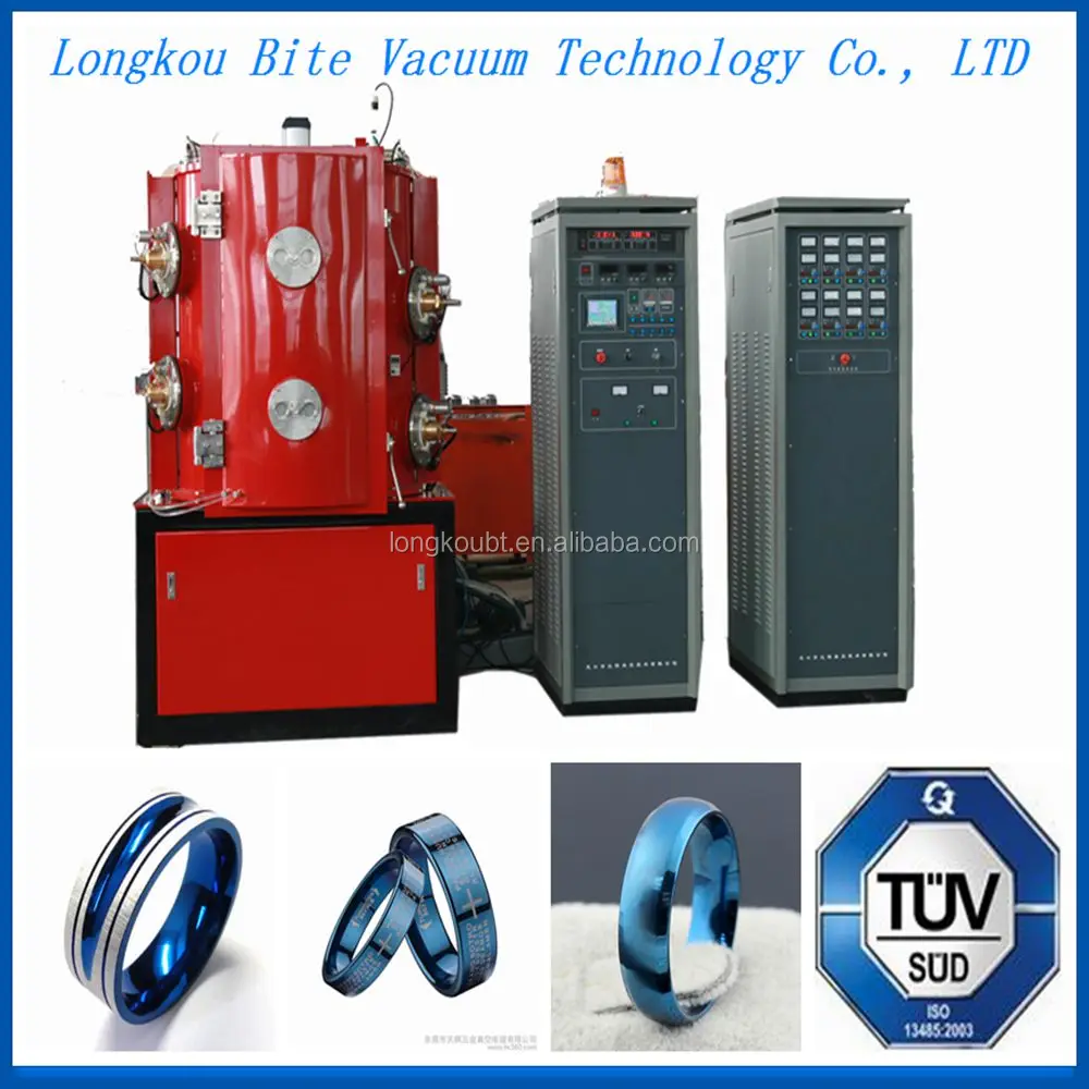 pvd titanium nitride ring coating machine/imitation jewelry pvd gold ring plasma vacuum plating/coating equipment