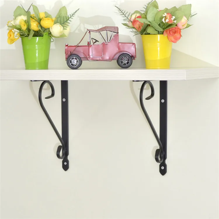 
Home indoor metal decorative cast iron brackets for shelf 