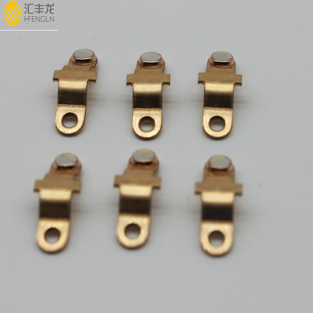 stamping welding maching silver copper brass electric contacts