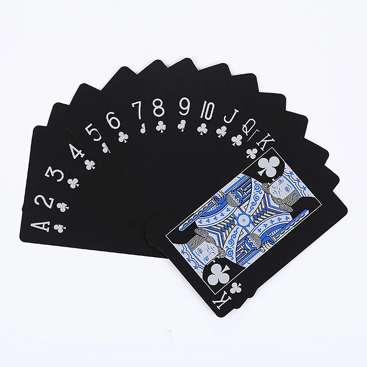 Custom Gaming PVC Poker Waterproof Playing Cards poker cards plastic