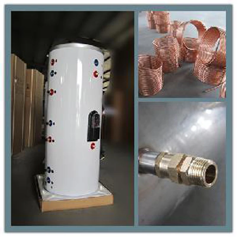 Factory hot sale dual tanks solar water heater Pressure Tank 100-1000L with coil and without