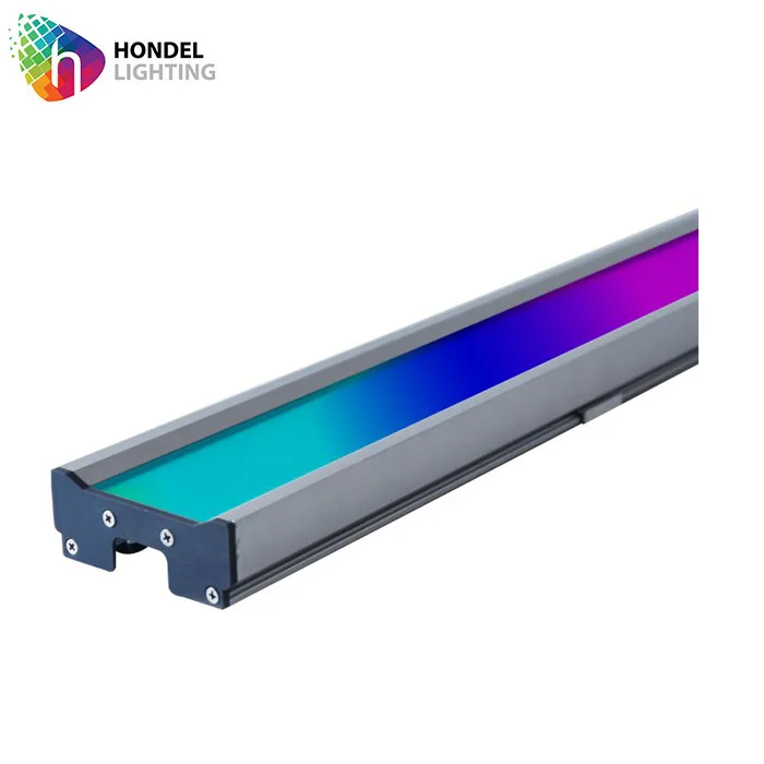 Outdoor DMX wall washing RGB Led Acrylic linear fixture 15W for Facade Lighting