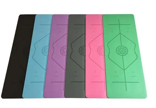 High Quality Manufacturer wear-resisting Private Label Fitness eco friendly natural rubber black PU yoga mat